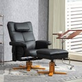 HOMCOM Relaxsessel Massagesessel mit Hocker Fernsehsessel mit Liegefunktion