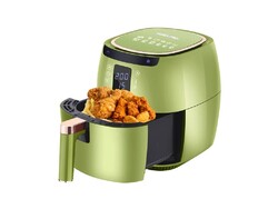 Heißluftfritteuse 6 in 1 Heissluft Friteuse Fritteuse Mini Backofen 7L grün