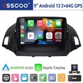 9" DAB+ Autoradio Für Ford Kuga 2012-2018 Android 14 64G KAM CarPlay GPS NAVI BT