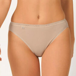 Sloggi Basic+ Tai Slip - Doppelpack - Baumwolle - Weiss / Schwarz / Brush