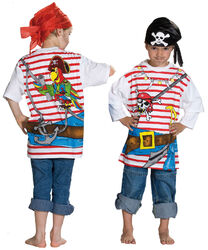 Piraten T-Shirt Kinder Pirat Karneval Fasching 104-140