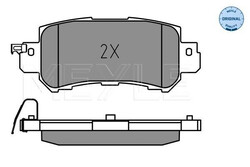 MEYLE BREMSBELÄGE SATZ HINTERACHSE PASSEND FÜR MAZDA CX-3 CX-5 | 025 255 4014