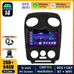 Android 14 Auto Radio Wireless Carplay GPS DAB+ Kam für VW New Beetle 2001-2010