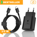 Ladekabel 25W USB Typ C Schnellladekabel Datenkabel für Samsung Huawei Handy 