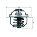 1x Thermostat, Kühlmittel MAHLE TX 111 87D passend für AUDI SEAT SKODA VW