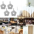 4 Stück Metall Clip mit Tropfen Anhänger Multi Form Tischdecke Gewicht Picknick