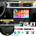 DAB+ 64G Android 14 Autoradio Apple Carplay Navi Kam für BMW 3er E90 E91 E92 E93