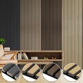 120x60cm Wandpaneele Akustik 3D Holz Akustikpaneele 1-4 Stück Natur Holzpaneele