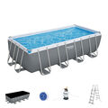 Bestway 56671 Power Steel Rectangular Pool Set Swimming Pool Zubehör 488x244x122