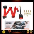Auto Sicherheitsgurt 3 Punkt mit E Prüfung;+ E Prüfung Anschnallgurt Rot