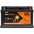 GEL Batterie 12V 110Ah Solarbatterie Wohnmobil Batterie Versorgung Blei Gel Akku