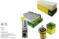 MANN-FILTER Paket + Presto Klima-Reiniger für VW Golf VI 5K1 Tiguan 5N_ SAB SAJ
