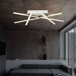 Design LED Decken Strahler Ess Zimmer Pendel Hänge Leuchte Kristall-Optik Lampe