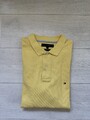 Tommy Hilfiger Poloshirt Gelb Gr. L Shirt Kurzarm Oberteil Regular Fit T-Shirt