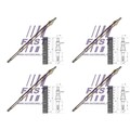 4x FAST GLÜHKERZEN FT82736 passend für 4-ZYLINDER CITROËN JUMPER FIAT DUCATO