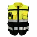 Warnweste Mit Hoher Sichtbarkeit Reflektierende Fahrjacke Sicherheitsweste ▽