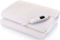 ETA Heizdecke 80x160 cm Kuscheldecke Wohndecke Shawn Polar Fleece Sofadecke weiß