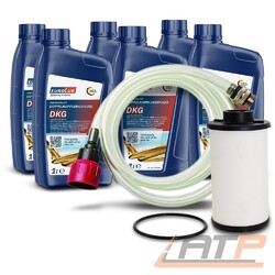 HYDRAULIKFILTER DCG +6L AUTOMATIK-GETRIEBEÖL ÖL FÜR SEAT ALTEA 5P ATECA#PASSENDES SET FÜR FAHRZEUGE MIT DCG-GETRIEBE 6-GANG#