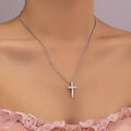 Halskette Kreuz Kette schöner Kreuz Anhänger Damen Schmuck Damen Mode *NEU*