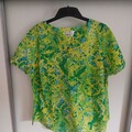Neue, Leichte  Heine Damen Bluse, Gelb Grün, Gr.  50