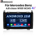 9" Autoradio Für Mercedes-Benz A/B Klasse Vito Viano Sprinter DAB+ GPS Navi 128G