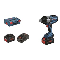 Bosch Akku-Drehschlagschrauber BiTurbo GDS 18 V-1050 H 2 Akkus 8,0 Ah ProCore