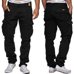 Indicode Cargo Hose Jogger Lange Freizeithose Funktionshose Chino Sweatpants