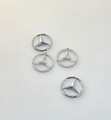 Benz 3x Schlüssel Funkfernbedienung Emblem Logo Aufkleber 14mm für Mercedes
