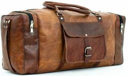 Weekender Vintage Herren Tasche Leder Seesack Reisegepäck Fitnessstudio Origi...