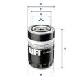 UFI 23.102.00 Ölfilter für AC ASTON MARTIN CITROËN FORD FORD USA TOYOTA