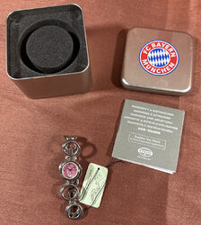 FC Bayern München Damen Armbanduhr Lady Fossil 2006 NP 79,90 Rarität