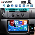 DAB+ Android14 Autoradio Carplay GPS NAVI KAM 2+32G Für Skoda Fabia II 2008-2013