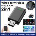 USB BT Dongle Box Wireless CarPlay Adapter Für iPhone Apple IOS Wired CarPlay DE