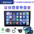 9" 2DIN Carplay Android 12 Autoradio GPS NAV RDS BLUETOOTH WIFI 2+32G Mik Kamera