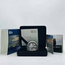 2020 Royal Mint Britannia £ 2 Zwei Pfund Silber Proof 1oz Münze verpackt mit COA