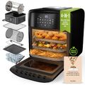 Heißluftfritteuse 12L Mini Backofen Dörrautomat Grill XXL Heissluftfritteuse