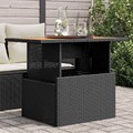 Gartentisch Tisch Esstisch Couchtisch Gartenmöbel Poly Rattan Akazienholz/Glas