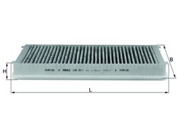MAHLE Innenraumfilter LAK 32/1 Aktivkohlefilter für PORSCHE 991 996 911 BOXSTER