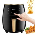 6L Heißluftfritteuse Fritteuse Heißluft Digitale Edelstahl Air Fryer Backen