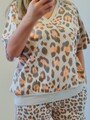 Leo Shirt Leopard Kurzarm T-Shirt italymode