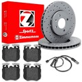 Zimmermann SPORT BREMSSCHEIBEN 374mm + BELÄGE VORNE passend für BMW 7er G11 G12