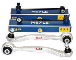 2X QUERLENKER NTY + 2X MEYLE KOPPELSTANGE VORNE FÜR MERCEDES C KLASSE W204 204