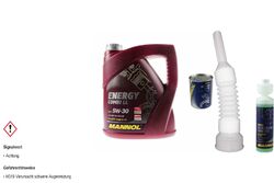 4L MANNOLMotoröl Energy Combi LL 5W-30 inkl. Additiv Auslaufschlauch Reiniger