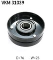 SKF Umlenk-/Führungsrolle, Keilrippenriemen Mitte rechts u.a. für AUDI, SKODA