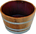 Holzfaß Weinfaß gebraucht Faß Miniteich Pflanzkübel halbiert Eichenfaß 25-100L