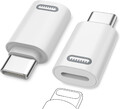 MoKo Lightning Buchse auf USB-C Stecker Adapter, 2 Stück USB-C Stecker auf Light