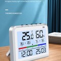 Schlankes Innen-Thermohygrometer für klare Temperatur- und Luftfeuchtigkeitsanz
