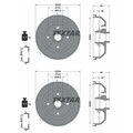 2X TEXTAR 200mm BREMSTROMMELN HINTEN PASSEND FÜR CHEVROLET CORSA OPEL CORSA
