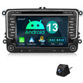 64GB Android 13 Autoradio WiFi Navi Für VW Passat CC Golf 5/6 Tiguan Skoda CAM+