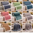 Kuscheldecke Doppelseitig Flauschig Wohndecke Fleece Flanell